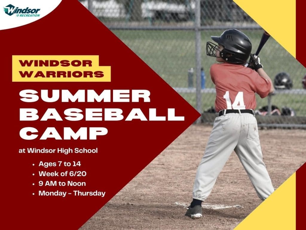 Windsor Warriors Baseball Camp (Ages 7-14) image