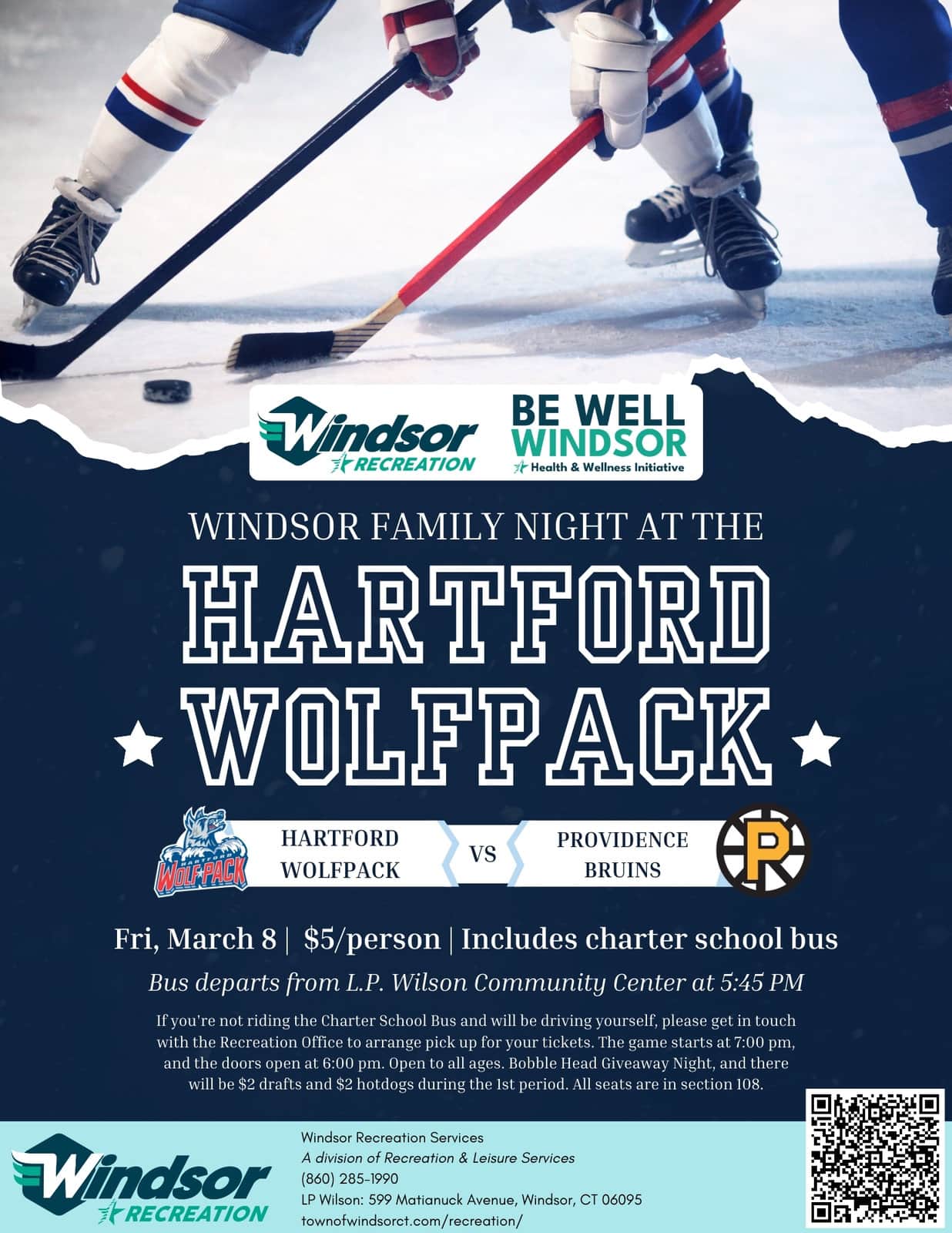 Windsor Family Night at the Hartford Wolfpack (All Ages)